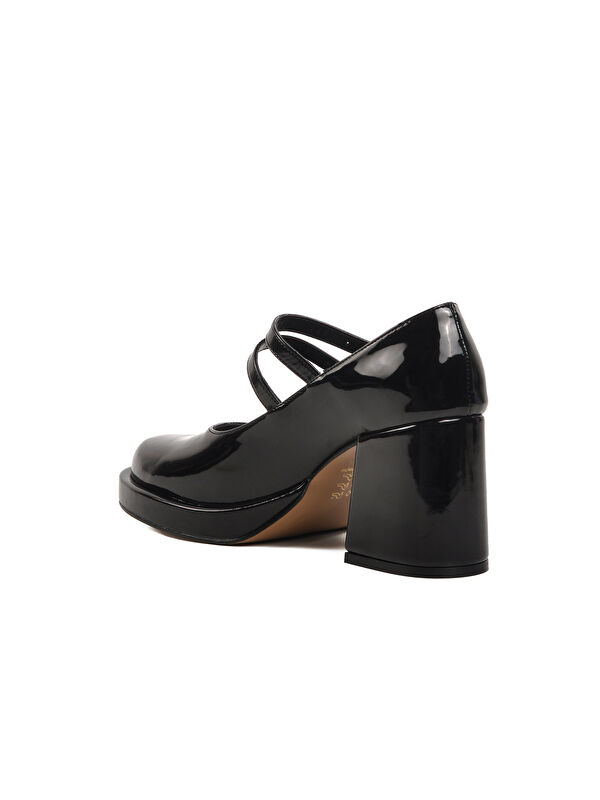 Siyah Platform Topuk Kadın Abiye Ayakkabı 336526 Z - Görsel 5