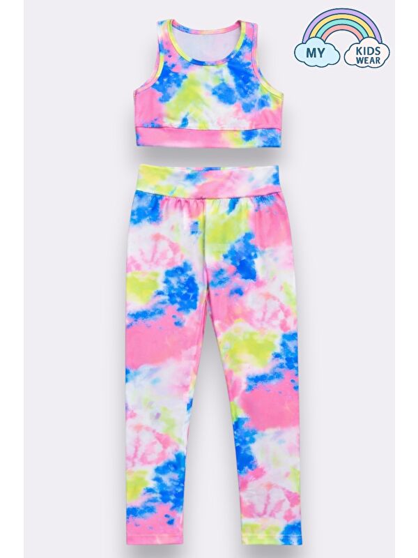 My Kids Wear Kız Çocuk Çok Amaçlı Desenli Mayo & Spor Takımı 12447