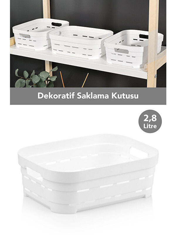 Meleni Home Delikli Dekoratif Piramit Saklama Kutusu