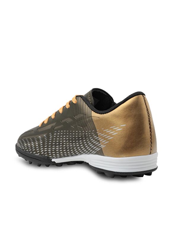 SCORE I HS Erkek Çocuk Halı Saha Haki / Altın Futbol Ayakkabısı - Görsel 4