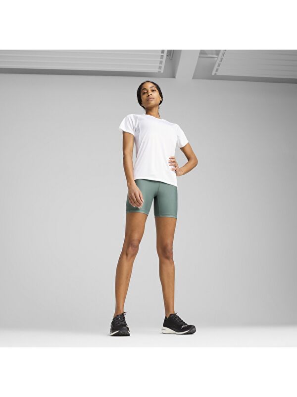 Puma Run Velocity Kadın Beyaz Yuvarlak Yaka Tişört
