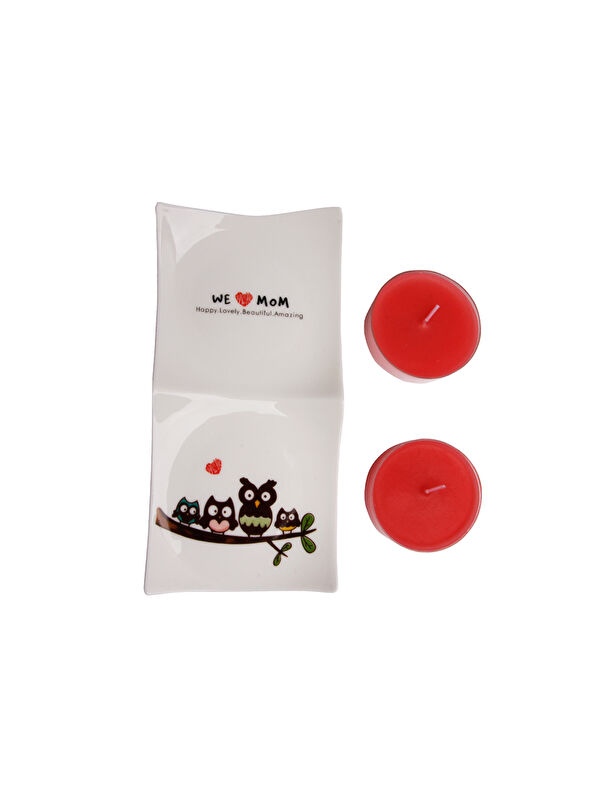 Biggdesign Tealight Mum Seti - Kırmızı