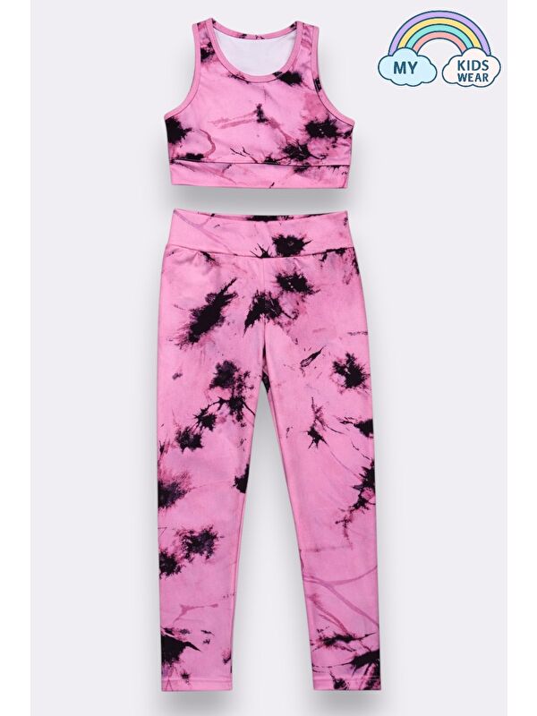 My Kids Wear Kız Çocuk Çok Amaçlı Desenli Mayo & Spor Takımı 12451