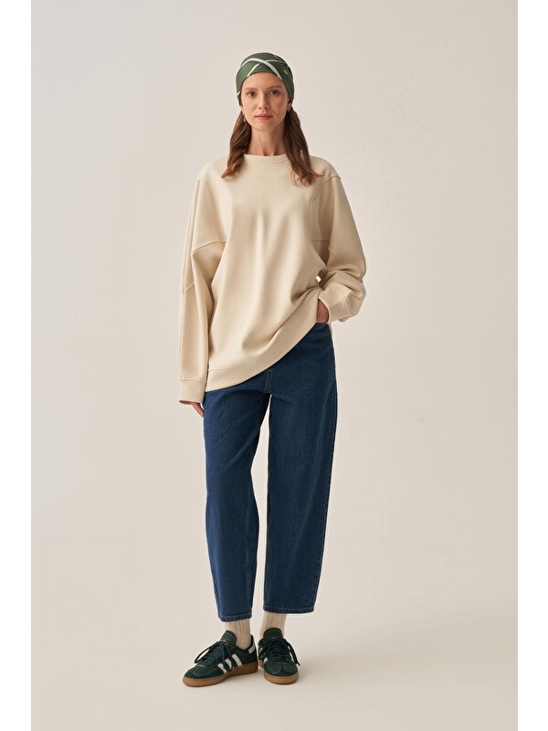 ALLDAY Taş-Oversize İnterlok Sweat