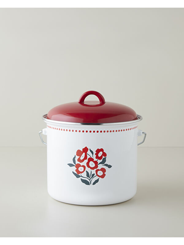 English Home Bright Parade Emaye Bakraç 20 cm Kırmızı
