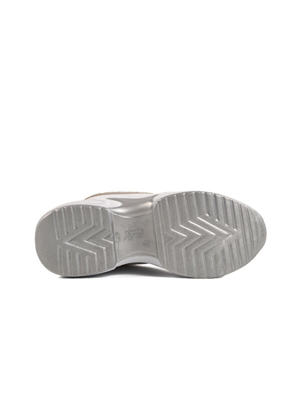 Beyaz Yüksek Taban Kadın Spor Ayakkabı 6031 Z - Görsel 6