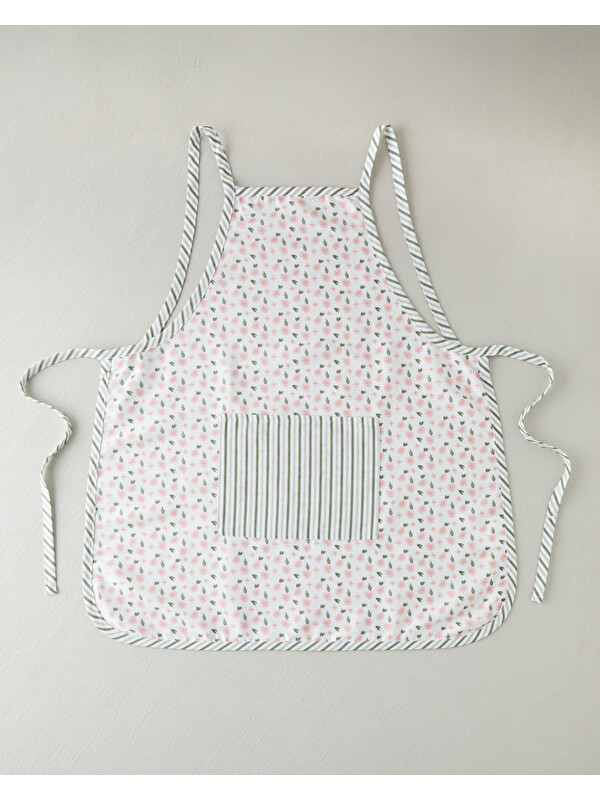 English Home Petal Dreams Polyester Mutfak Önlüğü 75x80 cm Beyaz - Pembe