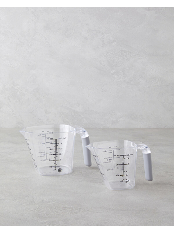English Home Daniel 2’li Ölçü Kabı 300 – 600 ml Şeffaf