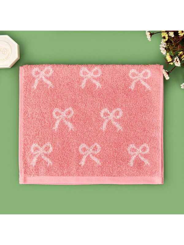 Evidea Soft Ribbon El Havlusu - Pudra / Pembe - 30x50 cm