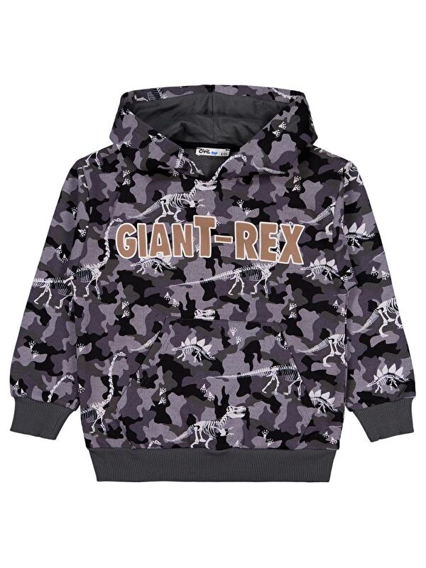 Civil Boys Giant Rex Baskılı Kapüşonlu 6-9 Yaş Sweatshirt
