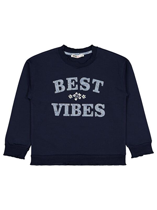 Civil Girls Best Vibes Nakışlı 6-9 Yaş Sweatshirt
