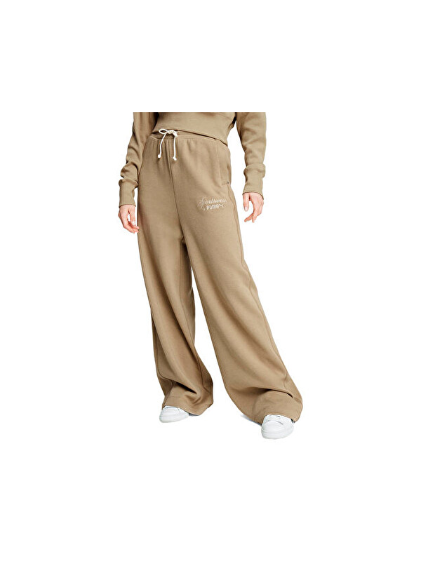 Puma Classics+ Relaxed Sweatpants Kadın Günlük Eşofman Altı 62656867 Krem