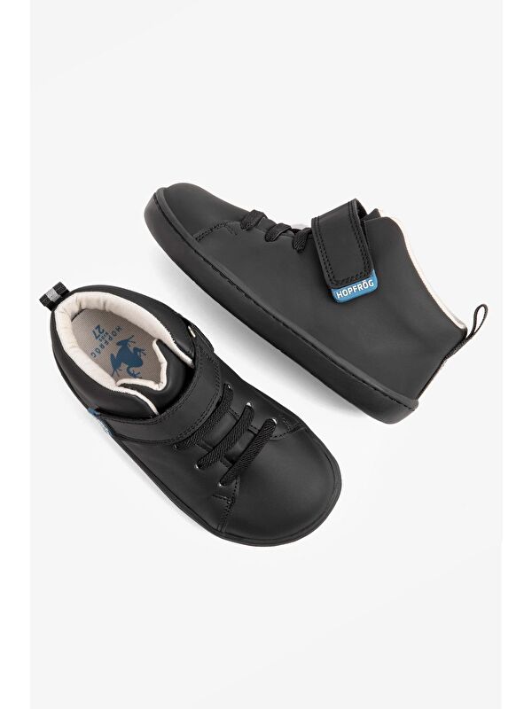 Smart Walker High Top Süper Mat Siyah Barefoot Çocuk Bot - Görsel 4