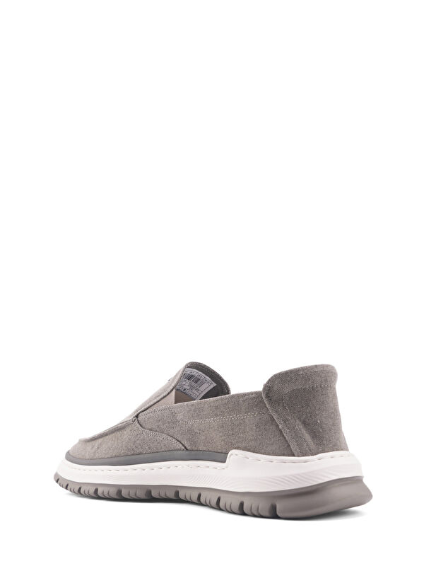 236605 4FX Gri Erkek Ayakkabı - Görsel 4