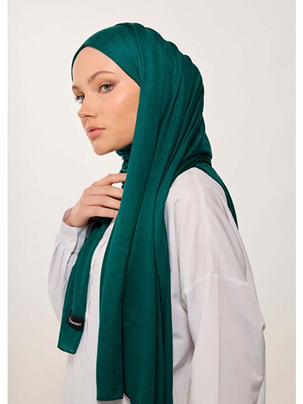 House of Modest Tesettür Şal - Zümrüt Yeşili