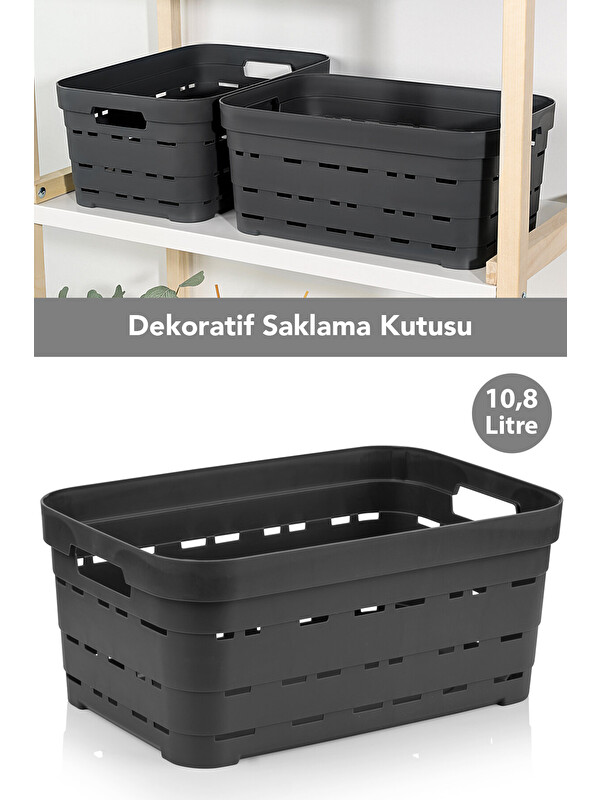 Meleni Home Delikli Dekoratif Piramit Saklama Kutusu