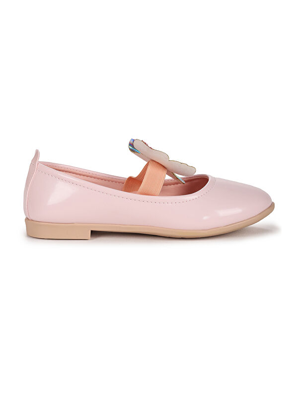 Menz Rugan Kelebek Lastikli Kız Çocuk Babet Ayakkabı - Görsel 5