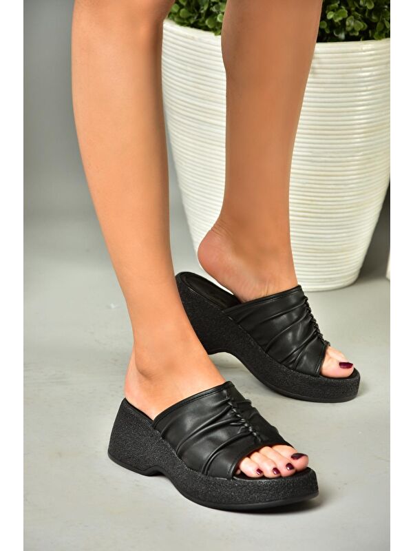S9964430 Siyah Kadın Terlik - Görsel 2