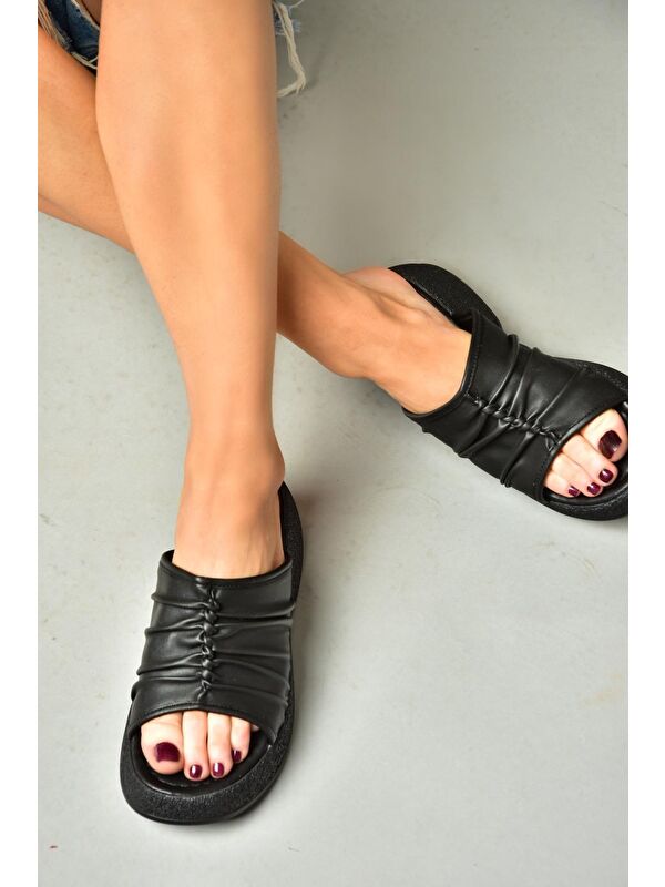 S9964430 Siyah Kadın Terlik - Görsel 4