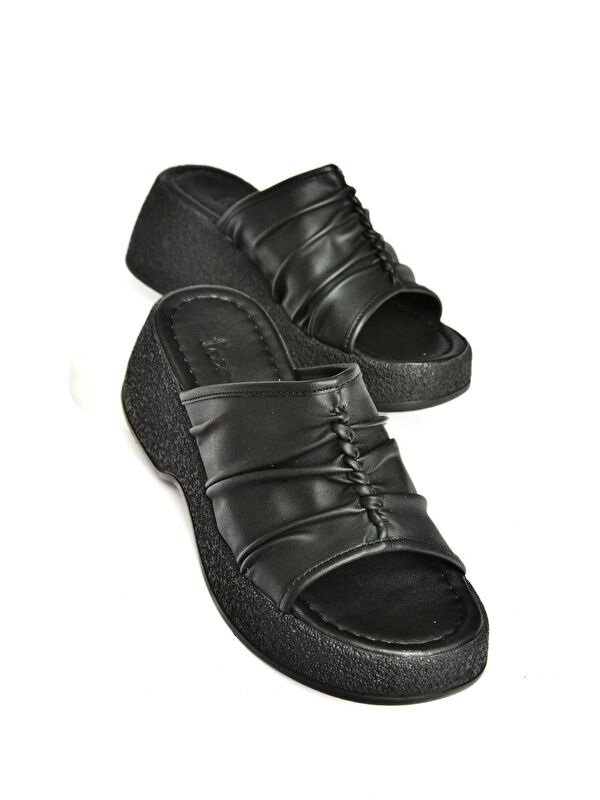 S9964430 Siyah Kadın Terlik - Görsel 7