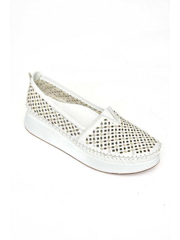 S5400115 Beyaz Kadın Ayakkabı - Görsel 3
