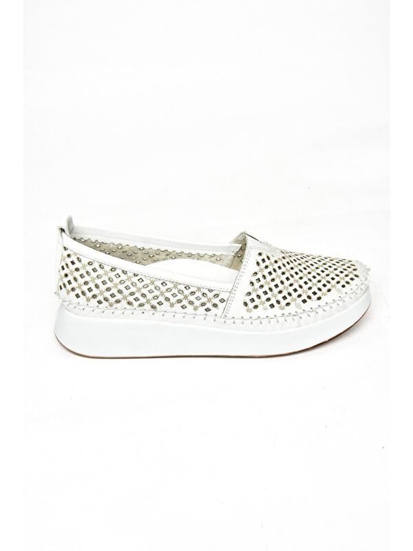 S5400115 Beyaz Kadın Ayakkabı - Görsel 5