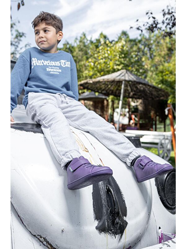 Smart Walker High Top Mor Işık Barefoot Çocuk Bot - Görsel 5