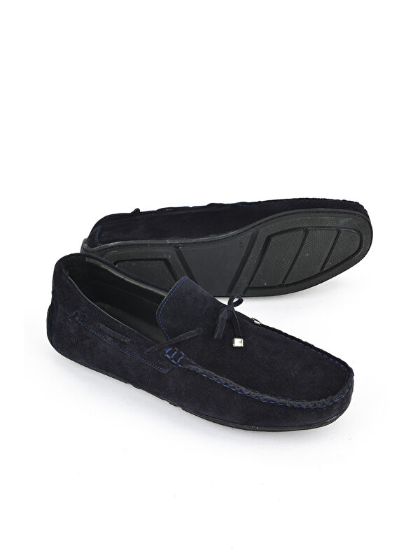 Erkek Hakiki Deri Ayakkabı 1511007ZB012 Lacivert - Görsel 5