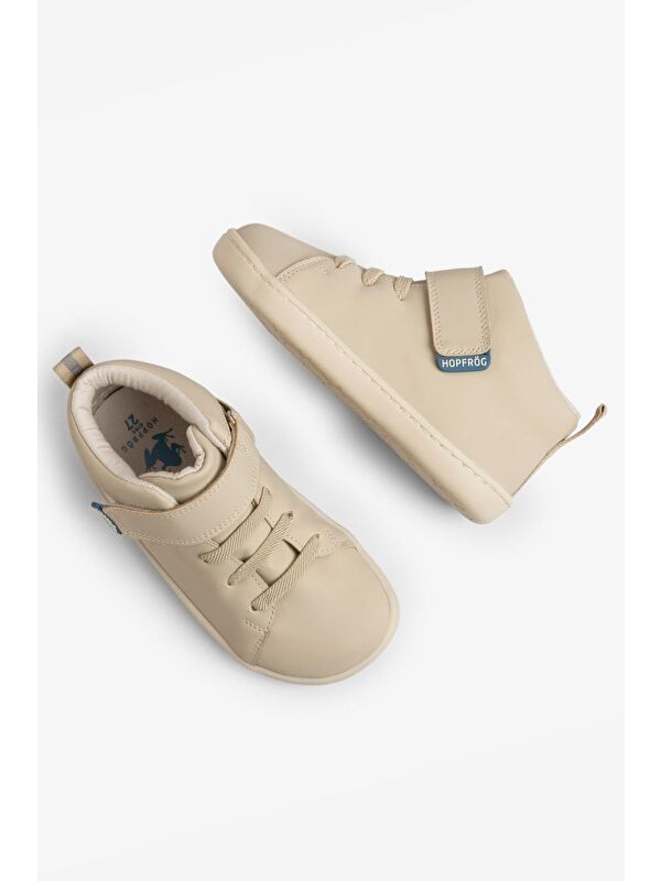 Smart Walker High Top Süper Mat Bej Barefoot Çocuk Bot - Görsel 3