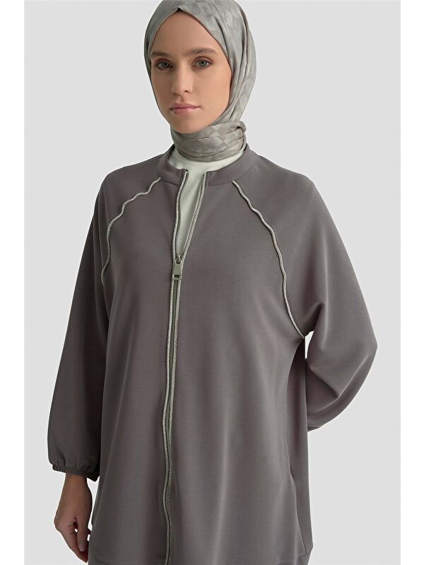 ARMİNE Biyeli Örme Takım 25Kd1176 Antrasit