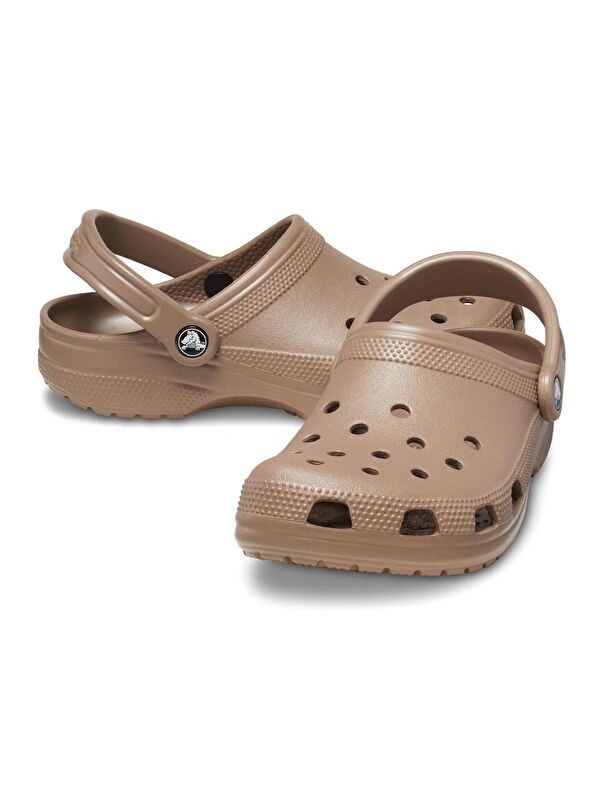 Classic Unisex Kahverengi Terlik - Görsel 3