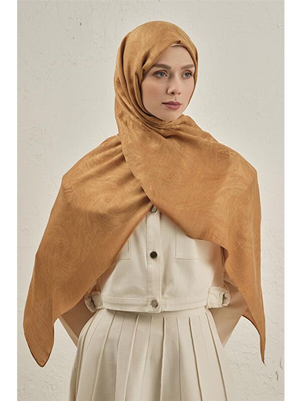 ARMİNE Woolair Dalga Monogram Şal 1 72