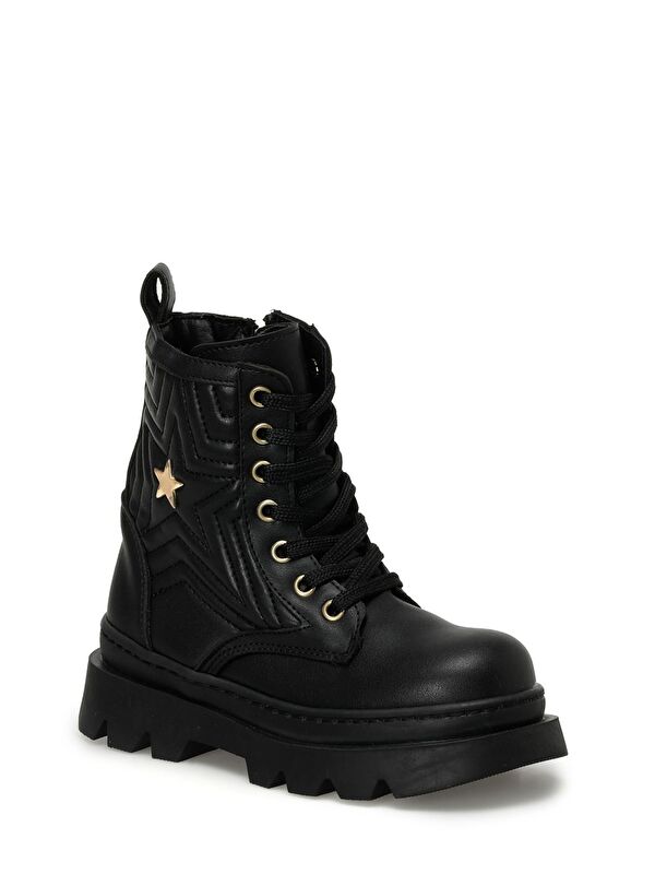 TUNK F 3PR Siyah Kız Çocuk Biker Bot - Görsel 3