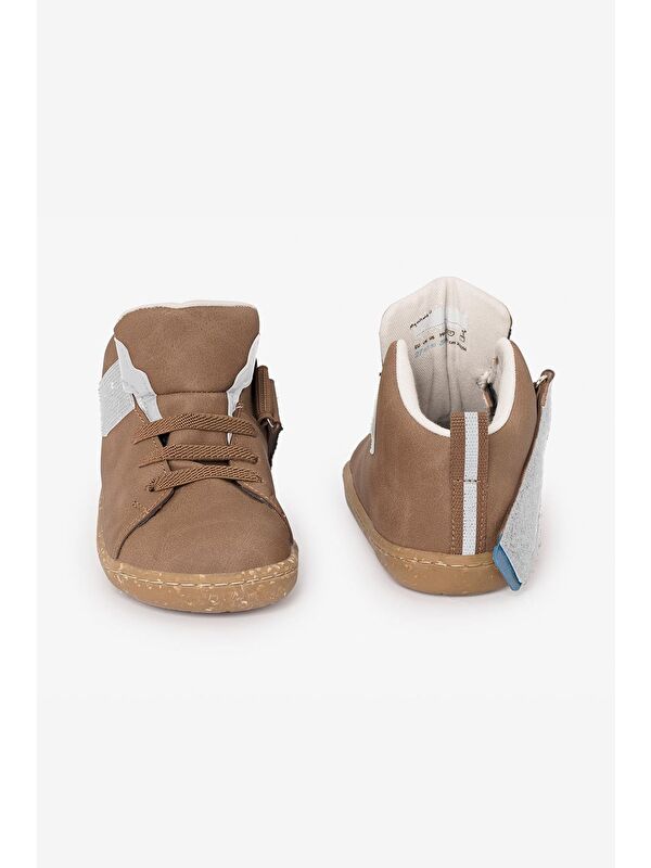 Smart Walker High Top Kahverengi Meşe Barefoot Çocuk Bot - Görsel 9
