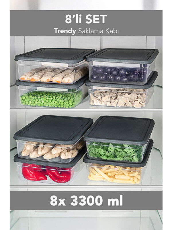 Meleni Home 8'li Saklama Kabı 3300 ml