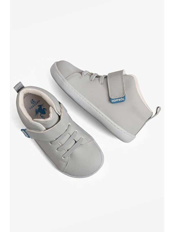 Smart Walker High Top Süper Mat Havalı Gri Barefoot Çocuk Bot - Görsel 3