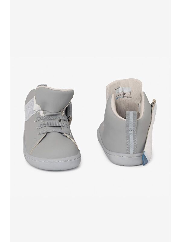 Smart Walker High Top Süper Mat Havalı Gri Barefoot Çocuk Bot - Görsel 8