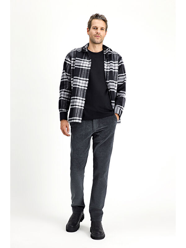 Kiğılı Regular Fit Pamuk Kadife Pantolon