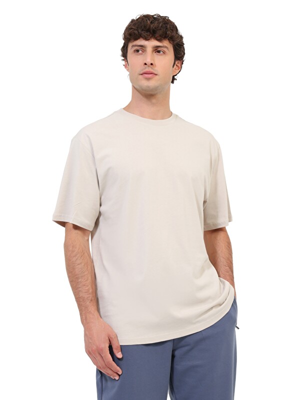 Kinetix MB 11RICK Bej Erkek Kısa Kol T-Shirt