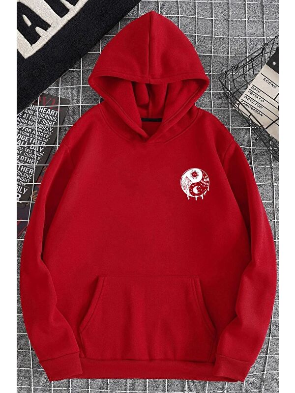 uyguntarz Unisex Yin & Yang Tasarım Sweatshirt