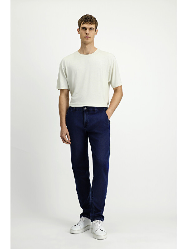 Kiğılı Relax Fit Rahat Kesim Pamuklu Denim Look Jean Pantolon