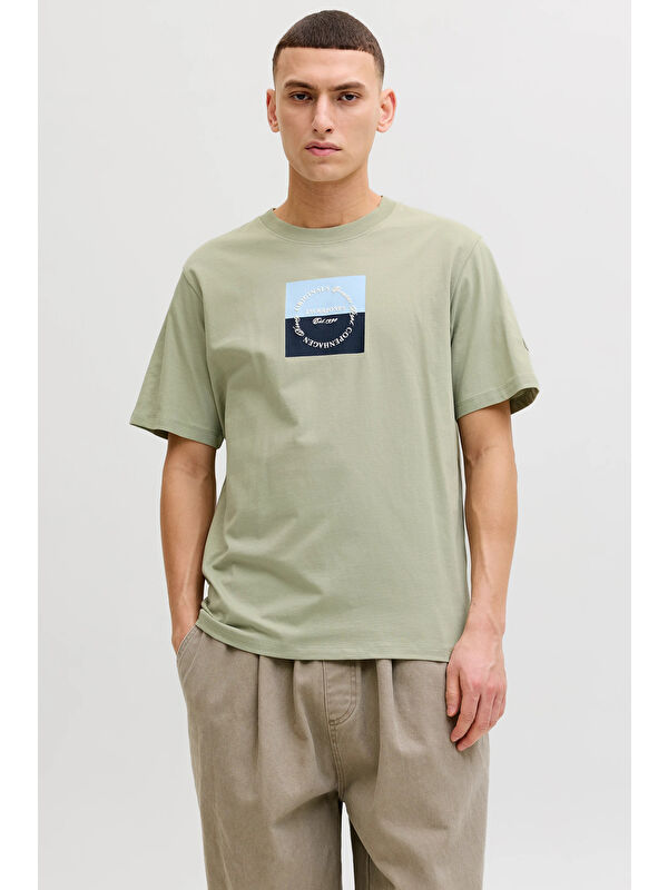 Jack & Jones Originals Logolu Pamuklu Regular Fit Bisiklet Yaka T Shirt 12290856