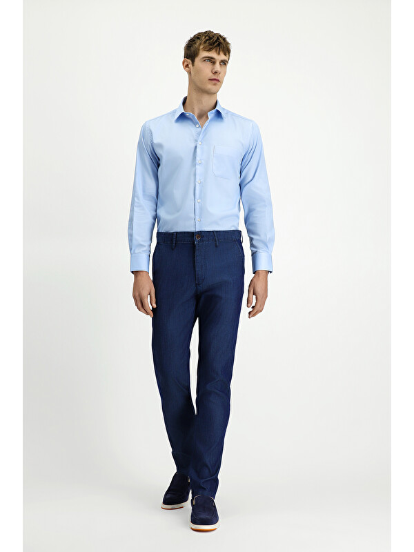 Kiğılı Regular Fit Lyocell Karışımlı Kanvas /  Chino Pantolon