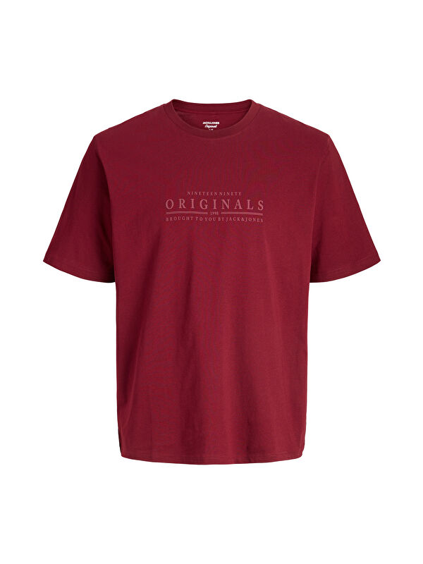 Jack & Jones Originals Logolu Pamuklu Regular Fit Bisiklet Yaka T Shirt 12290315