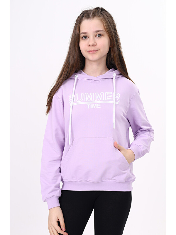 Toontoykids Kız Çocuk Baskılı Sweatshirt