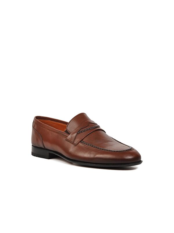 Premium Taba Hakiki Deri Kösele Taban Erkek Klasik Ayakkabı 33300 - Görsel 4