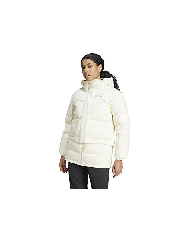 Adidas Terrex Xpl W Goose Jkt Kadın Outdoor Montu IX7929 Krem