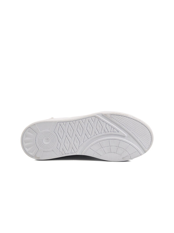 Beyaz Yüksek Taban Kadın Spor Ayakkabı 1182 Z - Görsel 6