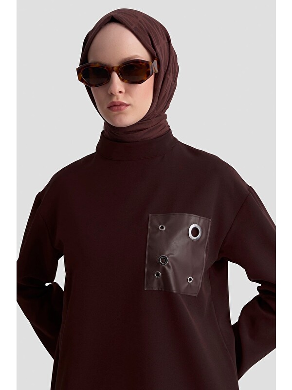 ARMİNE Trend Tunik 25Kt438 Kahverengi