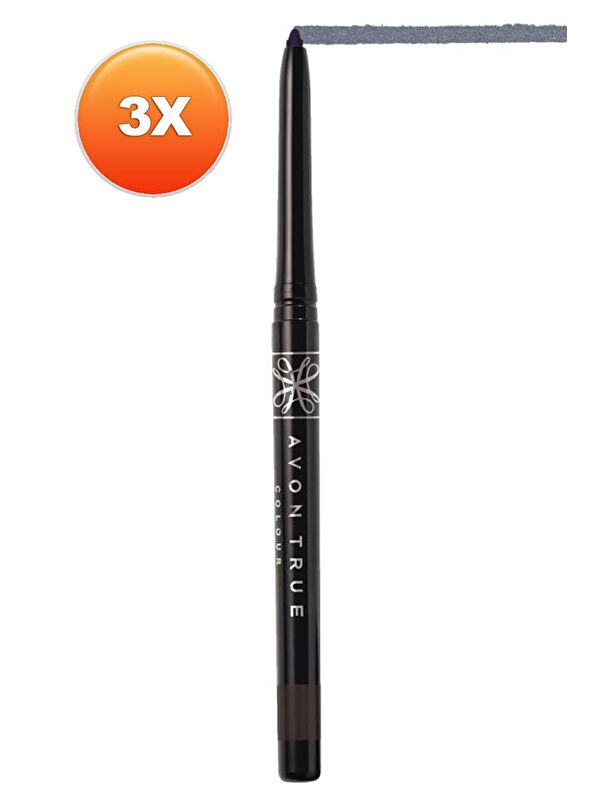 AVON Glimmersticks Pırıltılı Asansörlü Suya Dayanıklı Göz Kalemi Smokey Diamond Üçlü Set